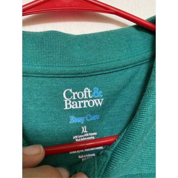 Croft & Barrow Easy-Care Pique Polo in Regular and Slim Fit Size XL - Picture 5 of 6